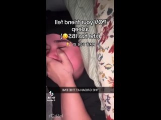 the girl is farting